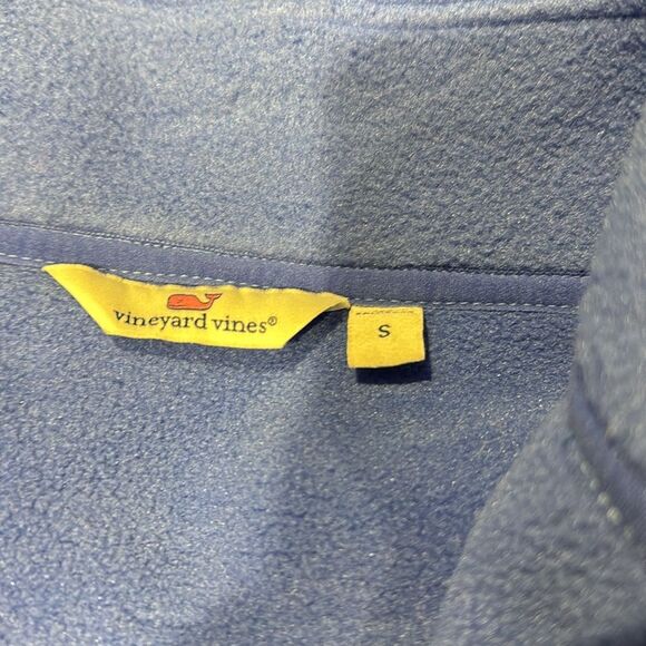 Vineyard VInes Quarter Zip Fleece Pullover Periwinkle Size Small - Picture 3 of 6